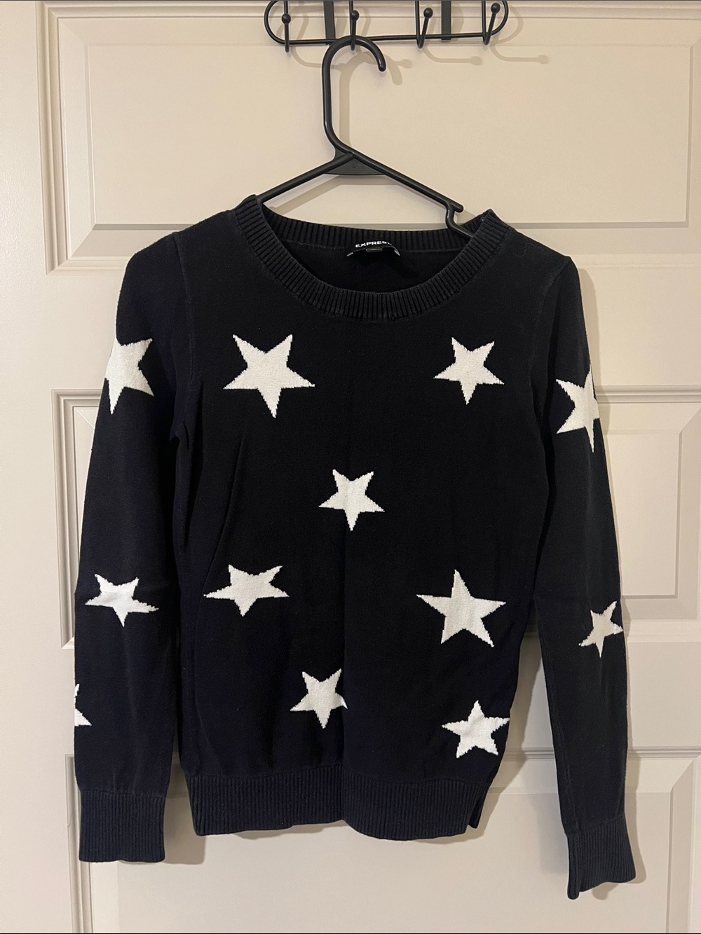 Express star print sweater